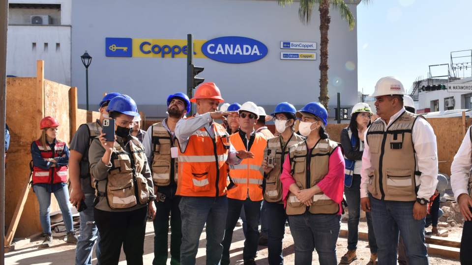 Supervisa Cecop avance de rehabilitación integral del Mercado Municipal No.1 en Hermosillo